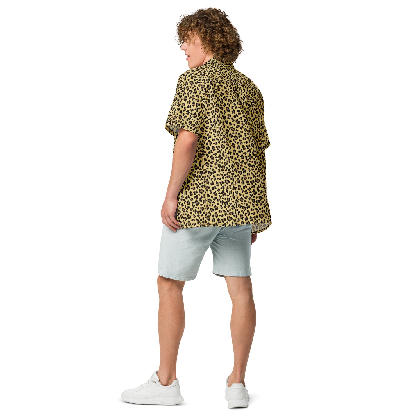 Goon Squad Cheetah Button Up "yellow x pink"